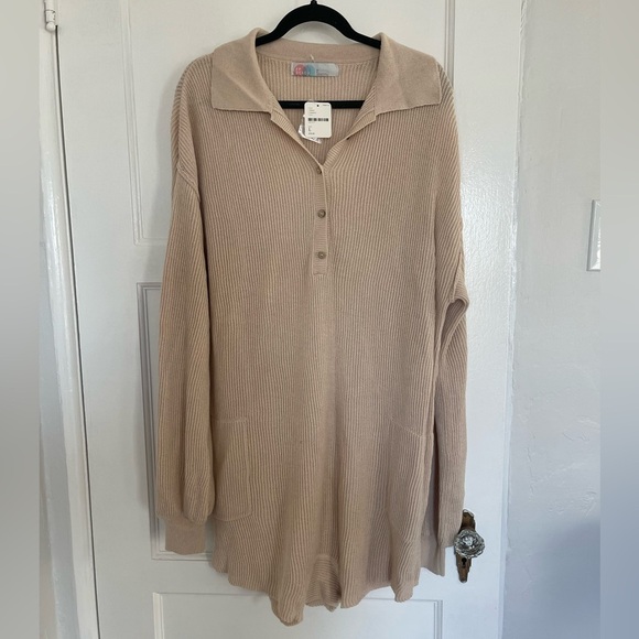 NWT Free people beach women’s picnic sweater - Picture 2 of 6